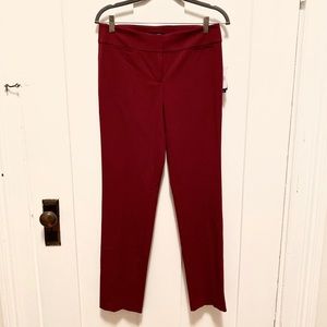 Nine West Straight/Slim Leg Cranberry Trouser 2